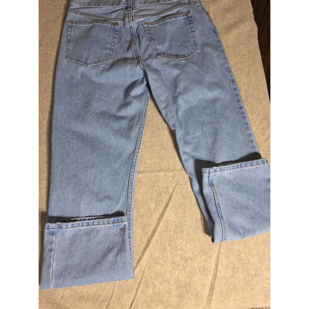 George Mens Regular Fit‎ Light Wash Blue Denim Jeans 34x30 GM08465 - Picture 2 of 6